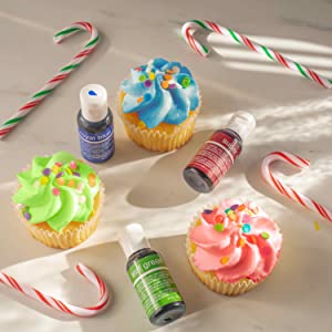 Food coloring, vibrant, color, red, baking, decorating, cookies, cake, Christmas, fondant, cooking