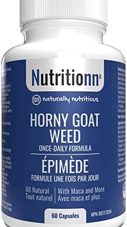 Horny Goat Weed by Nutritionn - Enhanced Formula With Maca & More - Premium Natural Health Supplement